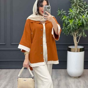 مانتو ترکیبی پایین هلال کد 3369