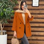 مانتو یقه آرشال چهار دکمه کد 3389