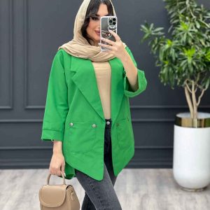 استایل با مانتو سبز