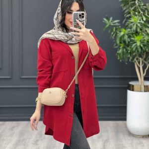 مانتو شومیزی دو جیب کد 3394