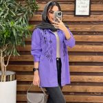 مانتو پوپلین جلو گلدوزی کد 3039