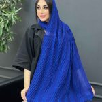 شال پلیسه وسط تور کد 2965