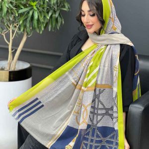 شال حریرنخ کمربندی زنجیری کد 2964