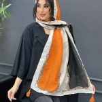 شال طرح کمربندی کد 3091
