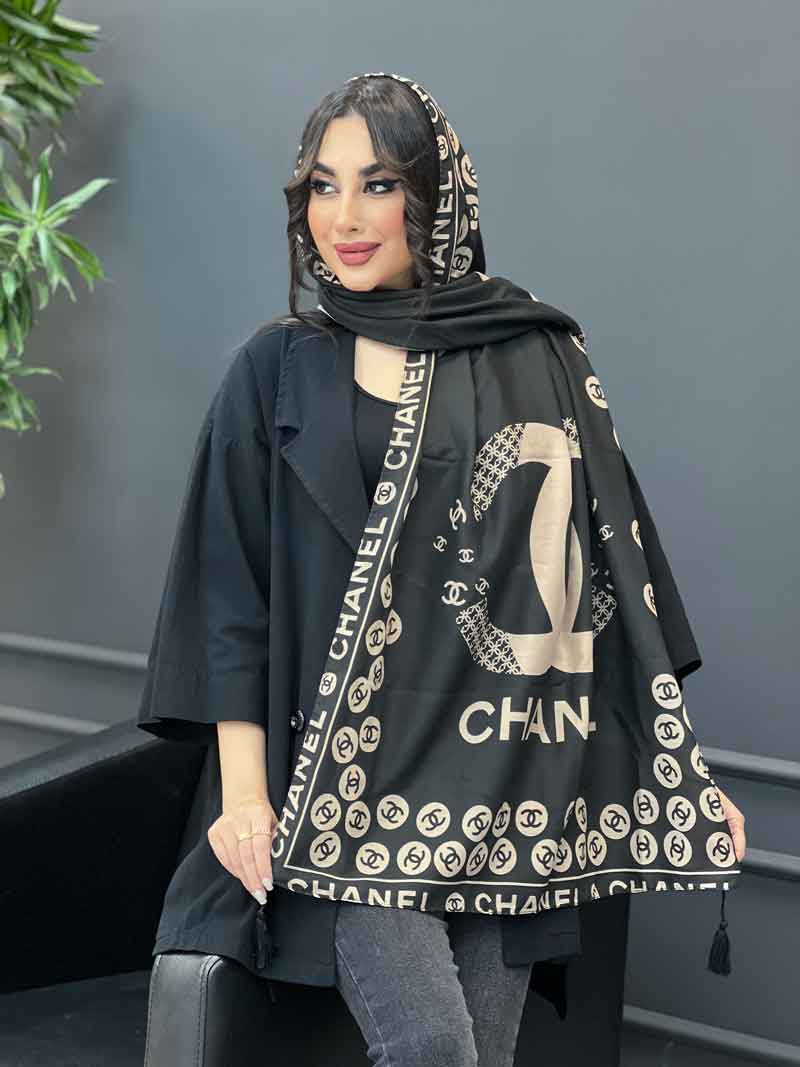 شال طرح چنل کد 3095 شال طرح چنل کد 3095