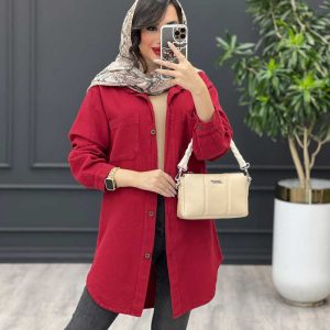 مانتو شومیزی دو جیب کد 3416