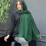 شال پلیسه پایین منگوله دار کد 3075