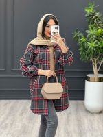 مانتو پاییزی چهارخونه