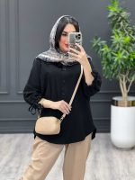 مانتو مشکی جلو بسته