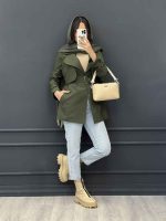 استایل پاییزی با بارونی