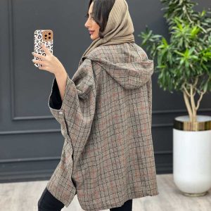 استایل پاییزی با پالتو چهارخونه