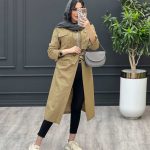 مانتو دانشجویی بلند بالا ژیله کد 3510