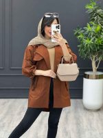 بارانی یقه دوخت دار