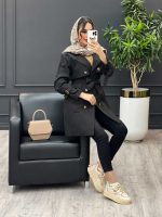 استایل با بارونی مشکی