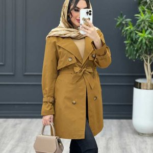 بارانی ژیله دکمه دار کد 3524