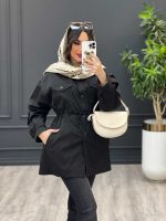 استایل با بارونی مشکی