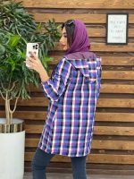استایل با بارونی بنفش