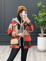 استایل با پالتو آجری پاییزی