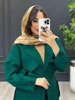 استایل با مانتو یشمی