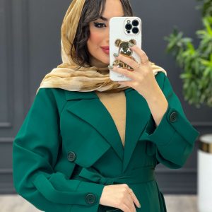 استایل با مانتو یشمی