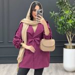 مانتو آستین کش ژیله دار کد 3429