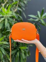کیف چرم نارنجی