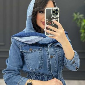 مانتو جین آبی