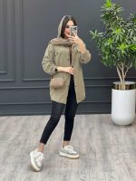 اتسایل با مانتو نسکافه ای