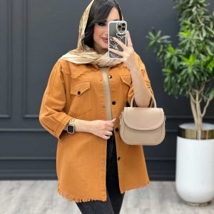 استایل با مانتو پرتقالی
