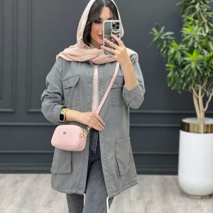 مانتو چهارجیب پایین گت کد 3438