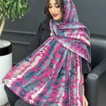 شال آبرنگی حریرنخ کد 2972