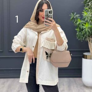 مانتو تک جیب پیله دار کد 3456