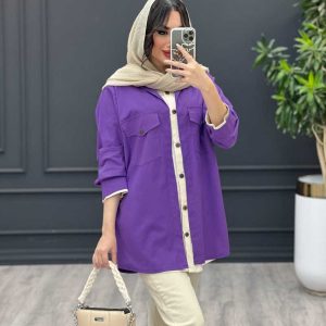 مانتو ترکیبی آستین پیله کد 3461