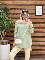 استایل با مانتو صابونی