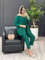 کت شلوار سبز زنانه