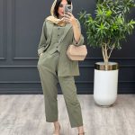 ست سه تیکه جلیقه دار کد 3312