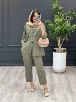 ست سه تیکه جلیقه دار کد 3312