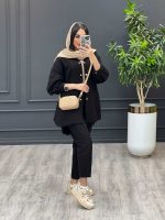 مانتو شلوار مشکی