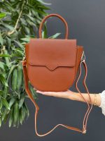 کیف چرم آجری