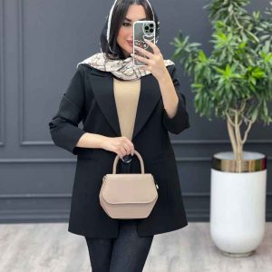 مانتو کتی پشت ژیله دار کد 3475