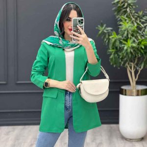 مانتو یقه آرشال جیب نما کد 3497