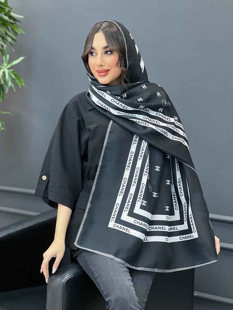 شال طرح چنل کد 3231 شال طرح چنل کد 3231