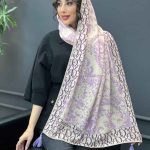 شال حریرنخ طرح دیور کد 2983