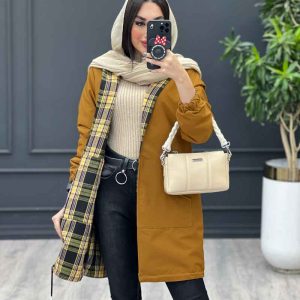 بارانی کلاهدار دورو کد 3539