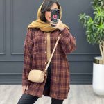 شکت دو جیب دکمه چوبی کد 3552