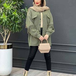پالتو دو جیب پشت ریش کد 3544