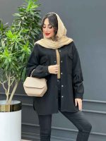 استایل با پالتو مشکی