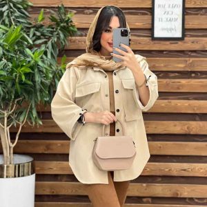 بارانی دوجیب آستین گت دار کد 3566