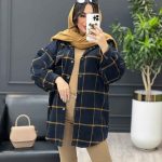 شکت چهارخونه تک جیب پاکتی کد 3553