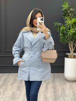 خرید بارونی آبی